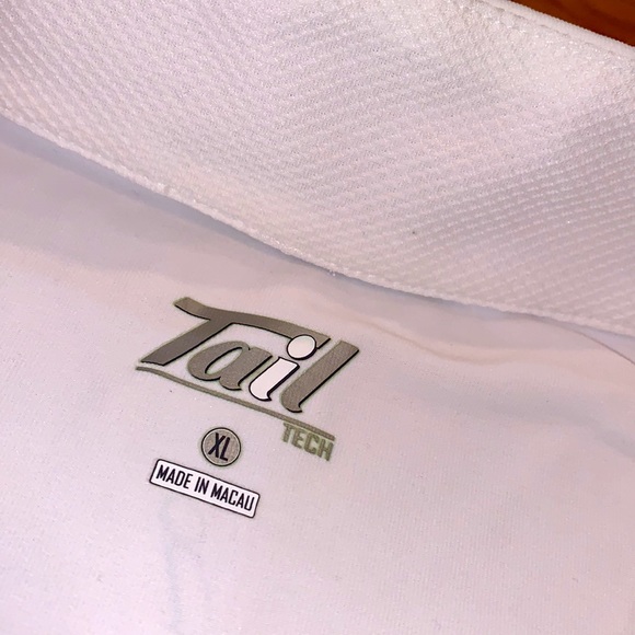 TAIL TECK~Size 14 ~Quarter Zip Long Sleeve Top Performance Jersey ~Shirt - Picture 5 of 12